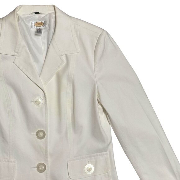 Talbots Ivory Single-Breasted Blazer Size 6 – Worn Once - Picture 11 of 17